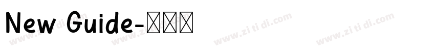 New Guide字体转换